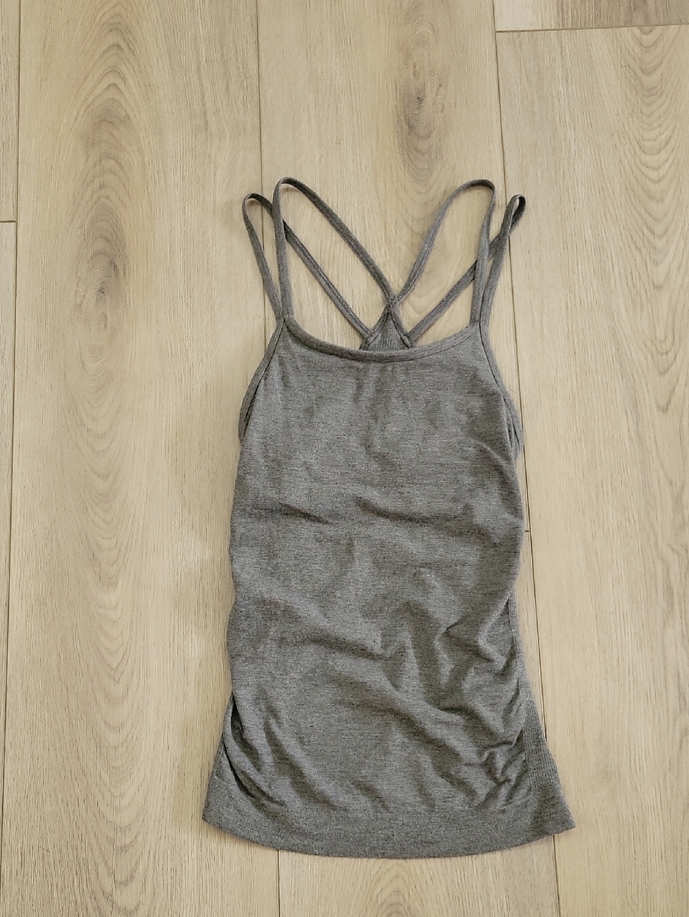 Sweaty Betty Gray Double-Strap Tank Top